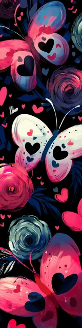 Free butterfly bookmarks of a butterfly with blue theme